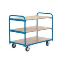 GPC Mobile Shelf Truck 3 Shelves 250 kg 1,050 x 605 x 890 mm Blue
