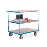 GPC Mobile Shelf Truck 3 Shelves 500 kg 1,100 x 700 x 965 mm Blue