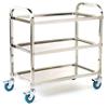 GPC Stainless Steel Shelf Trolley with 3 Shelves 100 kg