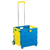 GPC Trolley GI040Y Plastic 37.5 x 32.5 x 85 cm Blue, Yellow