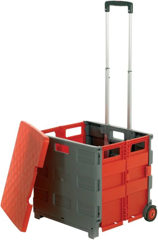 GPC Trolley 35 kg Plastic 46 x 39 x 99 cm Grey, Red