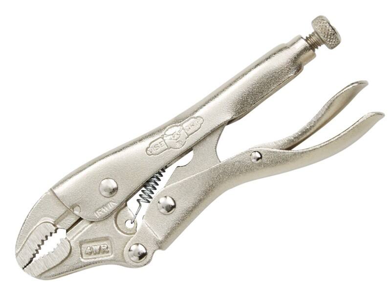 Vise-Grip Curved Jaw Locking Pliers with Plastic Handle T1002EL4 Steel Silver