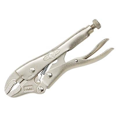 Vise-Grip Curved Jaw Locking Pliers with Plastic Handle T1002EL4 Steel Silver