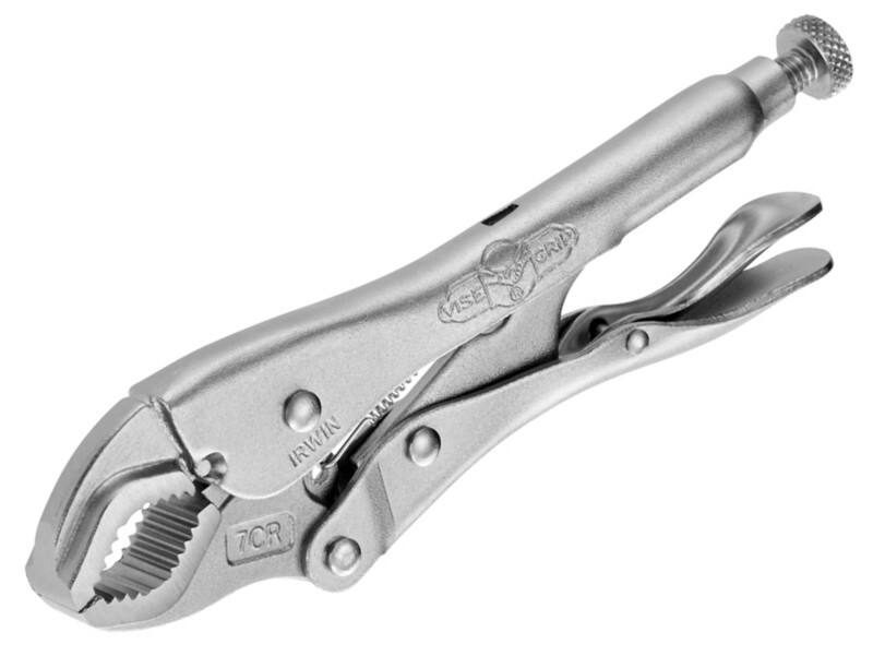 Vise-Grip Curved Jaw Locking Pliers 10508018 Steel Silver
