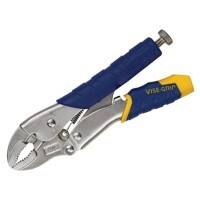 Vise-Grip Fast Release Curved Jaw Locking Pliers with Plastic Ergo Handle T07T Steel Silver, Blue, Yellow