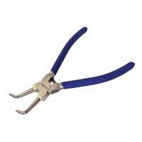 Faithfull Circlip Inside Bent Pliers with Plastic Handle FAIPLCIRINTB Chrome Vanadium Steel Blue