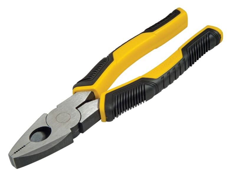 Stanley Control Grip Combination Pliers with Plastic Handle STHT0-74454 Carbon Steel Silver, Black, Yellow