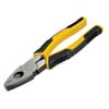 Stanley Control Grip Combination Pliers with Plastic Handle STHT0-74454 Carbon Steel Silver, Black, Yellow