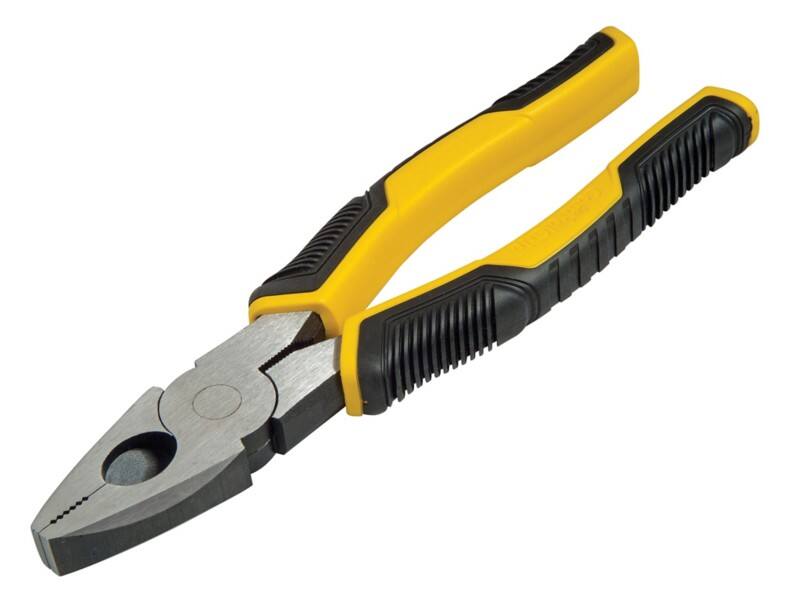 Stanley Combination Pliers with Control Grip Plastic Handle STHT0-74367 Carbon Steel Silver, Black, Yellow