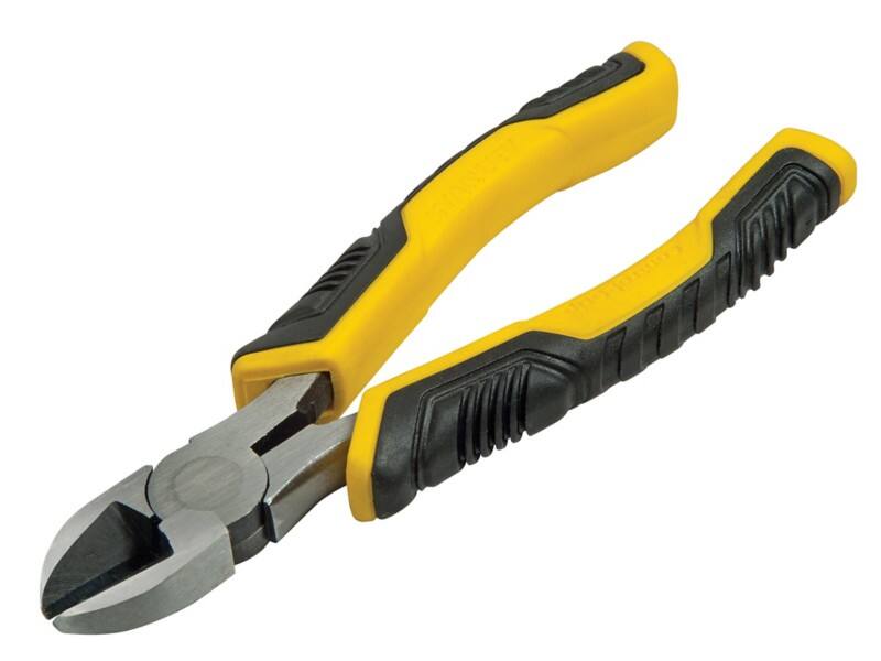 Stanley Diagonal Pliers with Control Grip Plastic Handle STHT0-74362 Carbon Steel Silver, Black, Yellow