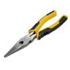 Stanley Long Nose Pliers with Control Grip Plastic Handle STHT0-74363 Forged Alloy Steel Silver, Black, Yellow