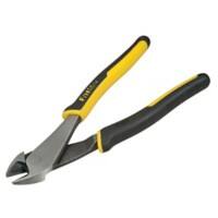 Stanley Fatmax Angled Diagonal Cutting Pliers 0-89-861 Bi-Materials Chrome Steel Silver, Black, Yellow