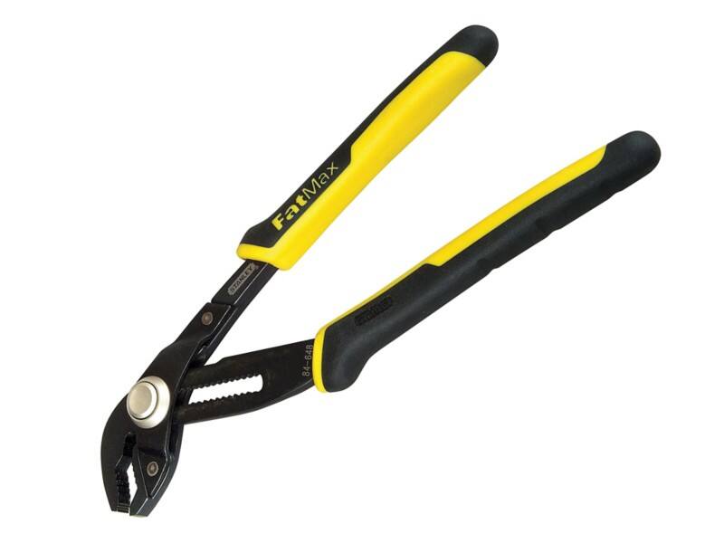 Stanley Groove Joint Pliers 0-84-647 Bi-Materials 42 mm Chrome Steel Black, Black, Yellow