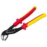 Stanley Fatmax Water Pump Pliers 0-84-294 Bi-Materials Chrome Steel Silver, Red, Yellow