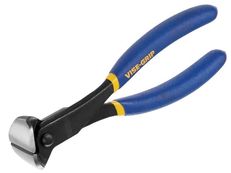 Vise-Grip Nipper Pliers with Plastic Handle 10508152 Chrome Nickel Steel Cutting Edges Black, Blue, Yellow