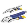 Vise-Grip Fast Release Locking Pliers Set with Plastic Handle T77T Steel Silver, Blue, Yellow Pack of 2