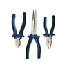 Faithfull Handyman Pliers Set with Plastic Handle FAIPLSET3LN Chrome Vanadium Steel Silver, Blue, Black Pack of 3