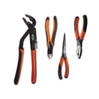 Bahco Pliers Set with Plastic Handle 9897 Alloy Steel Black, Orange Pack of 4