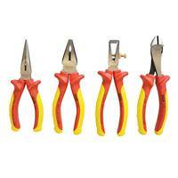 Stanley Fatmax VDE Pliers Set 4-84-489 Bi-Materials Chrome Steel Silver, Red, Yellow Pack of 4