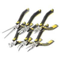 Stanley Fatmax Mini Pliers Set with Plastic Handle FMHT0-80541 Chrome Vanadium Steel Silver, Black, Yellow Pack of 6