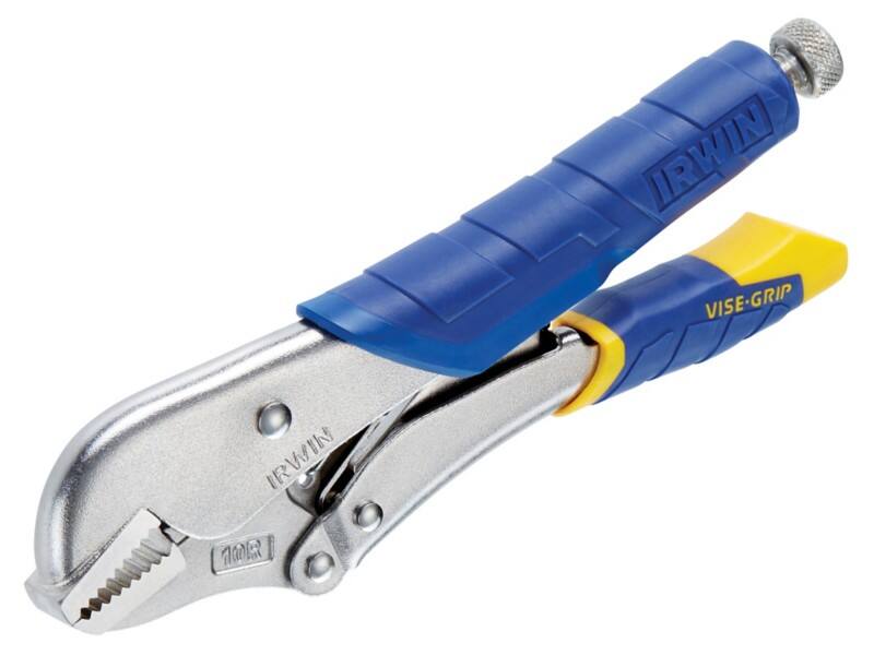 Vise-Grip Fast Release Straight Jaw Locking Pliers with Plastic Handle T01T Steel 254 mm Silver, Blue, Yellow