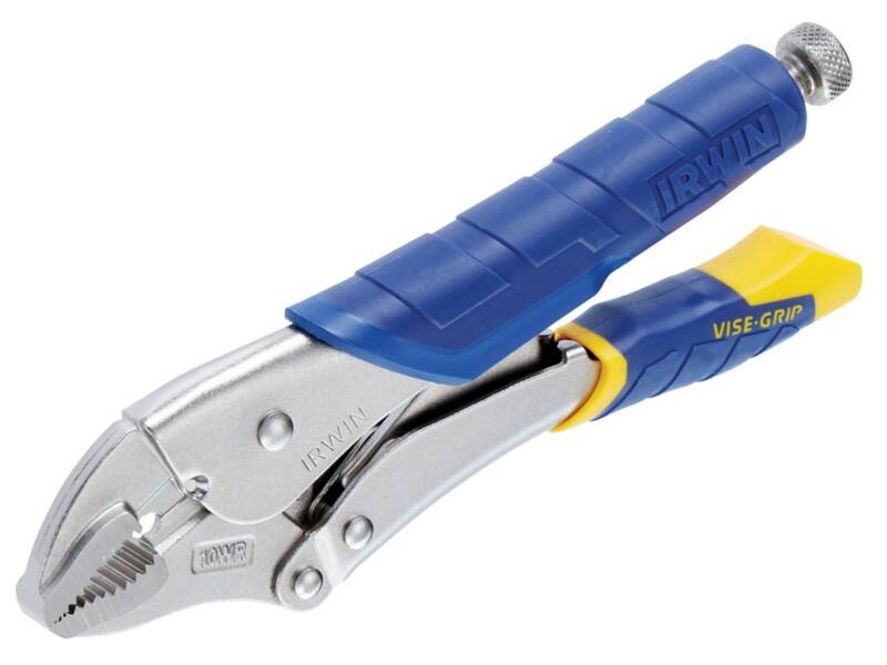 Vise-Grip Fast Release Curved Jaw Locking Pliers T05T Steel Silver, Blue, Yellow