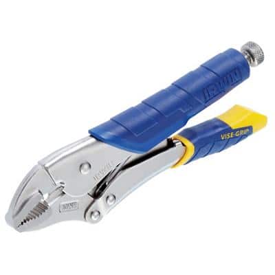 Vise-Grip Fast Release Curved Jaw Locking Pliers T05T Steel Silver, Blue, Yellow