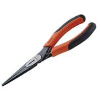 Bahco Ergo Long Nose Cutting Pliers with Plastic Handle 2430 G-200 72 mm Alloy Steel Black