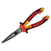 Milwaukee Long 45 Degree Round Nose Pliers with Plastic Handle 4932464565 Forged Alloy Steel Grey, Red