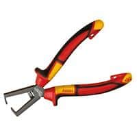 Milwaukee VDE Wire Stripping Pliers with Plastic Handle 4932464573 Forged Alloy Steel Grey, Red