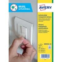 Avery Antimicrobial Surface Stickers Permanent Self-Adhesive 3mm x 3mm, 2mm x 2mm, 2mm x 1.5mm Clear 680 Labels