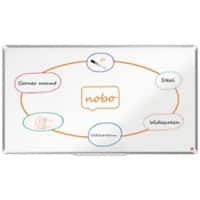 Nobo Premium Plus Widescreen Whiteboard 1915372 Wall Mounted Magnetic Lacquered Steel 122 x 69 cm