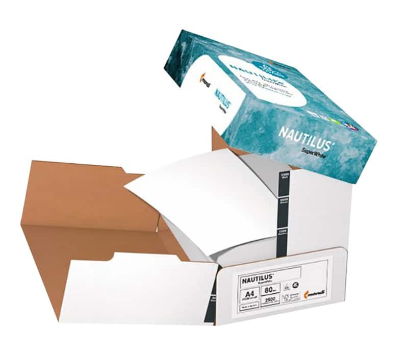Nautilus SuperWhite A4 Printer Paper 80 gsm Smooth White 2500 Sheets