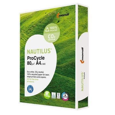 Nautilus ProCycle A4 Printer Paper 80 gsm Smooth White 500 Sheets