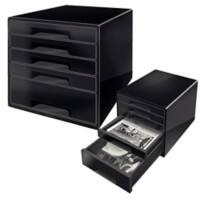 Leitz Cube Drawer Unit 5 52531095 A4 Maxi Black 28.7 x 36.3 x 27 cm