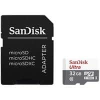SanDisk Ultra Lite microSDHC UHS-I Memory Card with SD Adapter  Tab 32GB Class 10