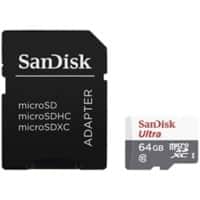 SanDisk Ultra Lite microSDHC UHS-I Memory Card with SD Adapter 64GB Class 10
