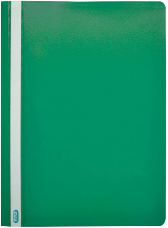 ELBA Report File 160 Sheets ClearView A4 Green Plastic Pack of 50
