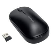 Kensington SureTrack Dual Wireless Ergonomic Mouse K75298WW Optical For Right and Left-Handed Users Bluetooth/USB-A Nano Receiver Black