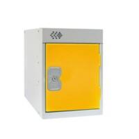 LINK51 Standard Deadlock Steel Locker 1 Doors Key lock 300 x 450 x 372 mm Grey, Yellow