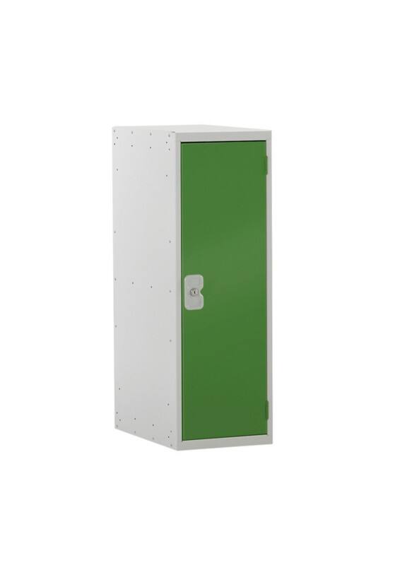 LINK51 Standard Deadlock Steel Locker 1 Doors Key lock 300 x 450 x 896 mm Green, Grey