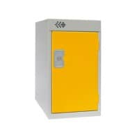 LINK51 Standard Deadlock Steel Locker 1 Doors Key lock 300 x 450 x 511 mm Grey, Yellow