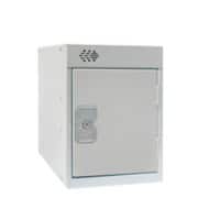 LINK51 Standard Deadlock Steel Locker 1 Doors Key lock 300 x 300 x 372 mm Grey