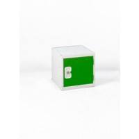 LINK51 Standard Deadlock Steel Locker 1 Doors Key lock 300 x 300 x 300 mm Green, Grey