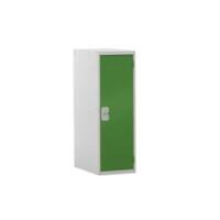 Link51 Locker with Lockable 1 Door Steel 300 x 300 x 896mm Grey & Green Standard Deadlock