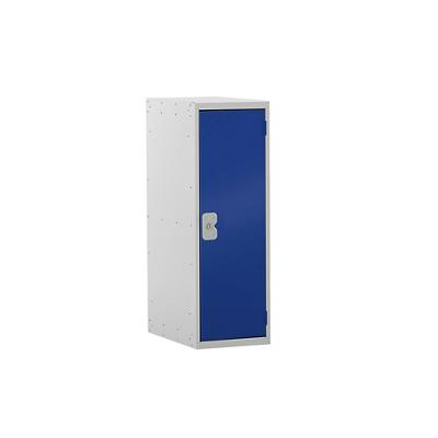 Link51 Locker with Lockable 1 Door Steel 300 x 300 x 896mm Grey & Blue Standard Deadlock