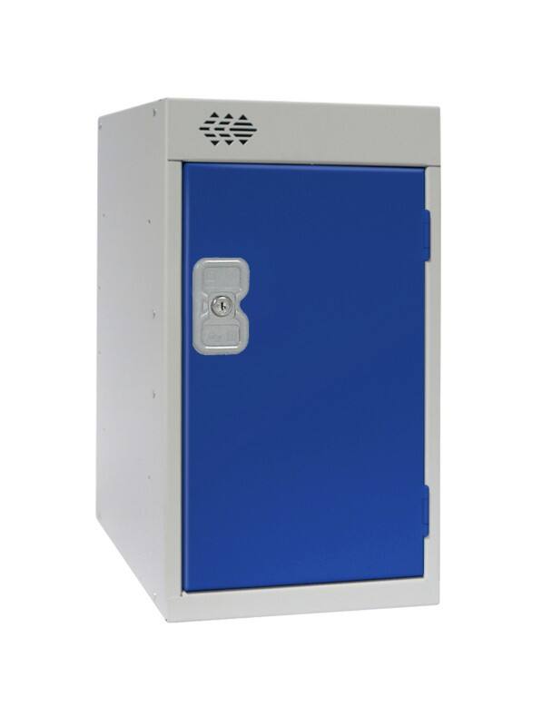 LINK51 Standard Deadlock Steel Locker 1 Doors Key lock 300 x 300 x 511 mm Blue, Grey