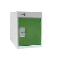 LINK51 Standard Deadlock Steel Locker 1 Doors Key lock 300 x 300 x 372 mm Green, Grey