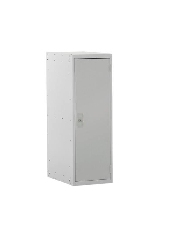 LINK51 Standard Deadlock Steel Locker 1 Doors Key lock 300 x 450 x 896 mm Grey