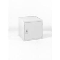 LINK51 Standard Deadlock Steel Locker 1 Doors Key lock 380 x 380 x 380 mm Grey